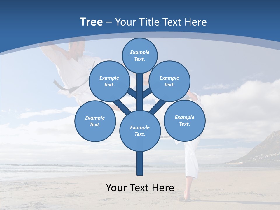 Warrior Fitness Coast PowerPoint Template