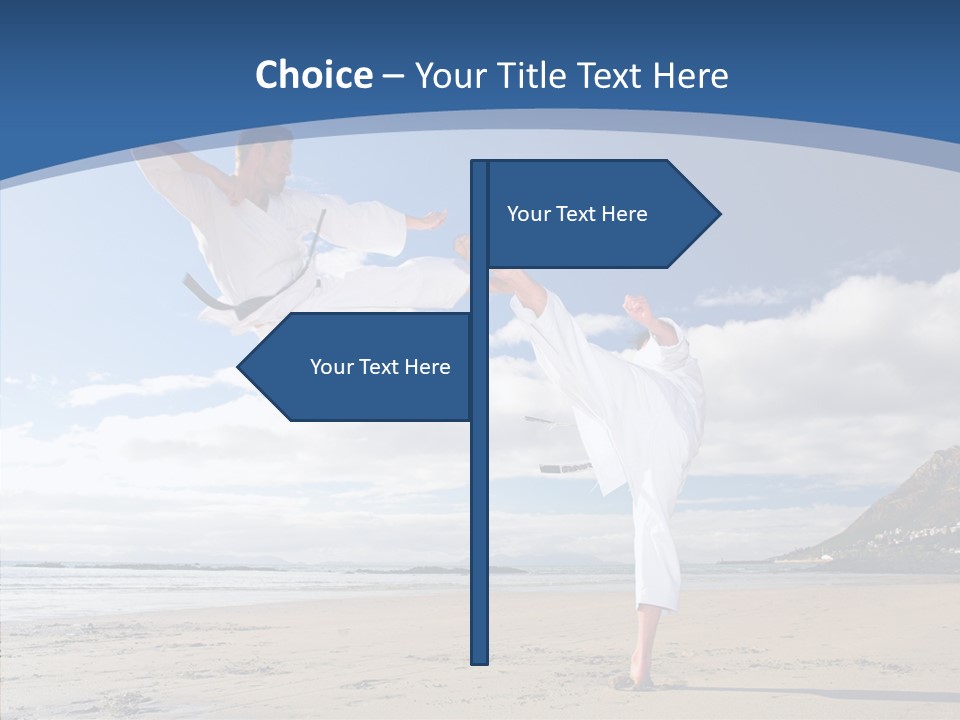 Warrior Fitness Coast PowerPoint Template