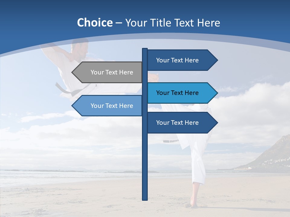 Warrior Fitness Coast PowerPoint Template