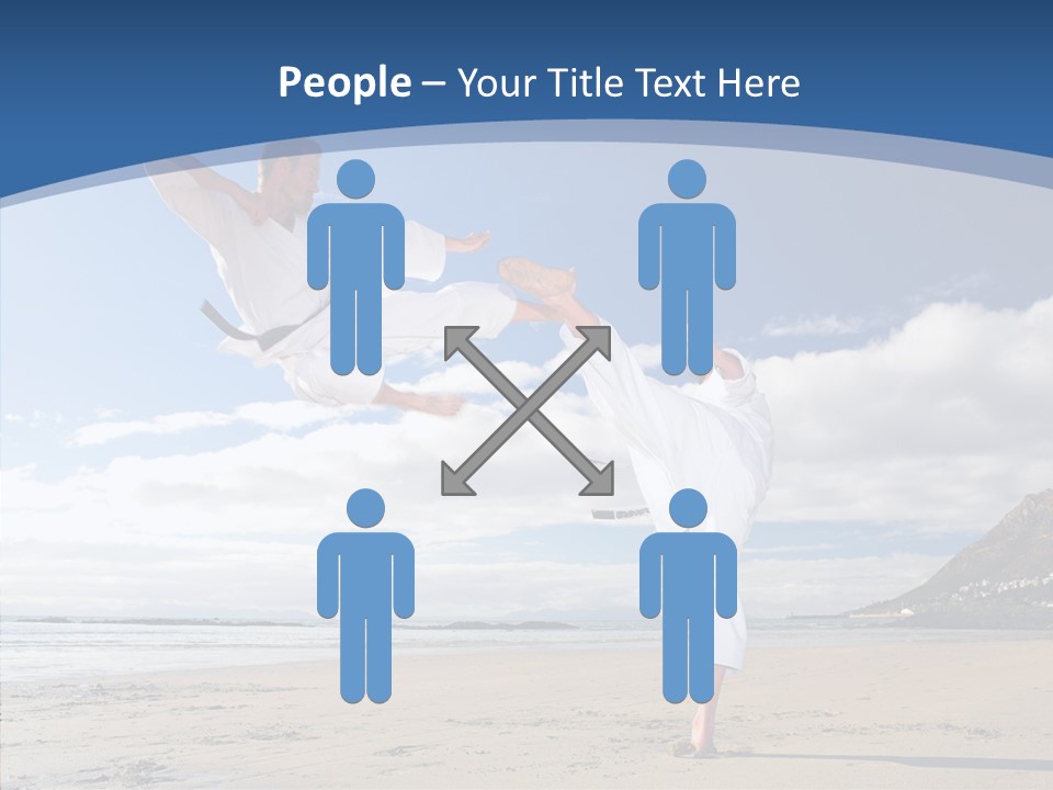 Warrior Fitness Coast PowerPoint Template