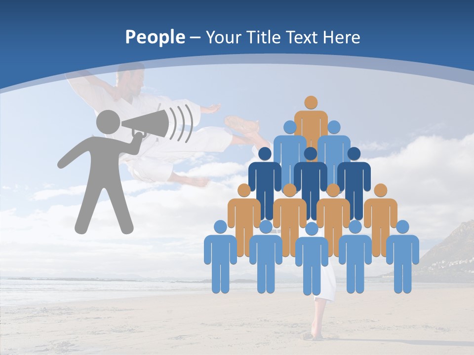 Warrior Fitness Coast PowerPoint Template