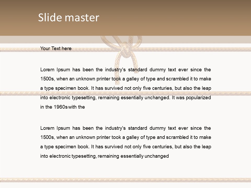 Day Romance Tie PowerPoint Template