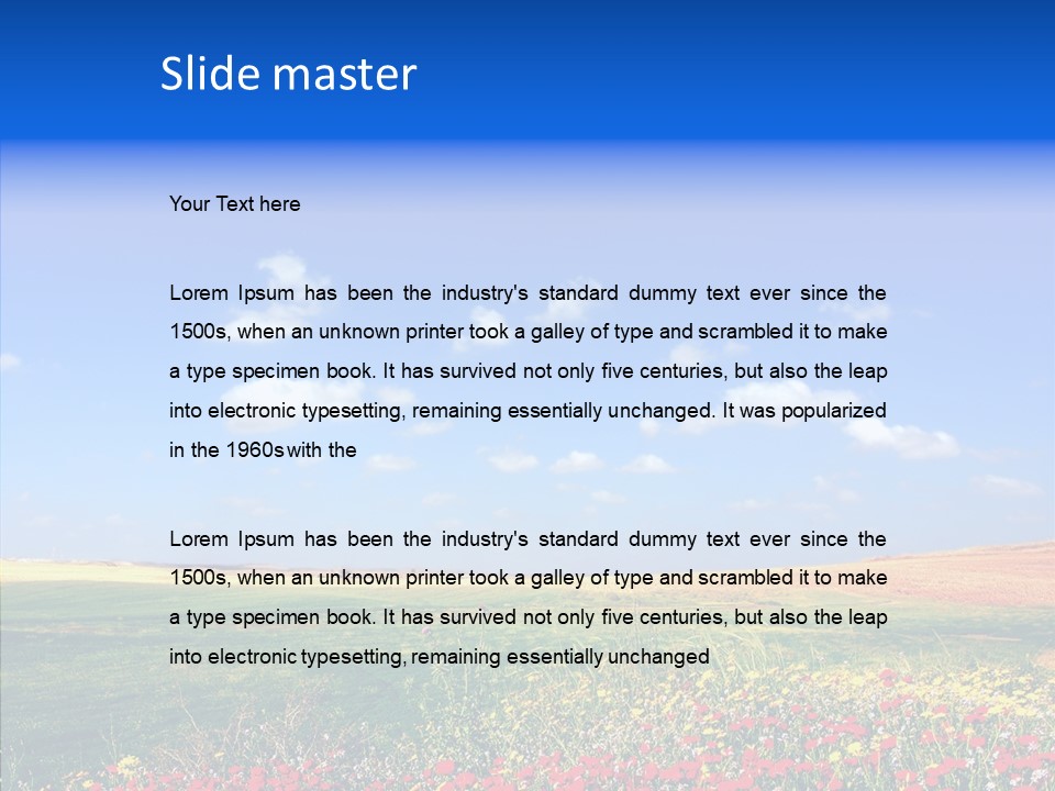 Poppy Spring Wheat PowerPoint Template