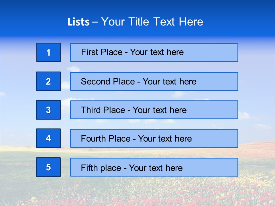 Poppy Spring Wheat PowerPoint Template