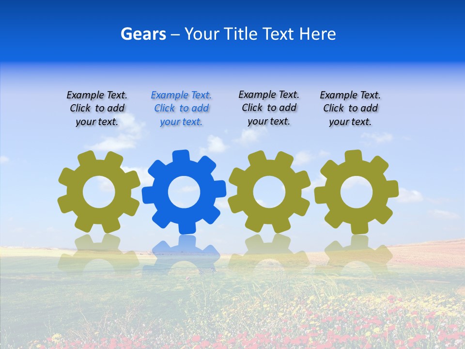 Poppy Spring Wheat PowerPoint Template