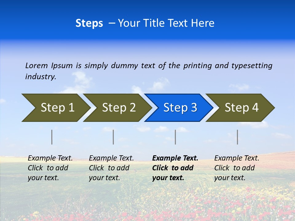 Poppy Spring Wheat PowerPoint Template