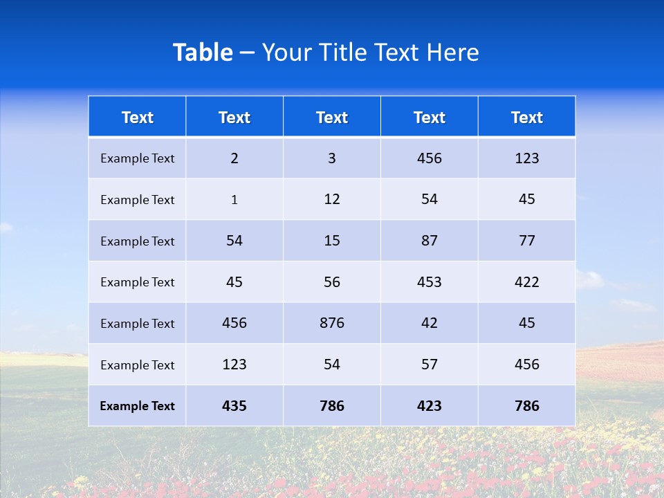 Poppy Spring Wheat PowerPoint Template