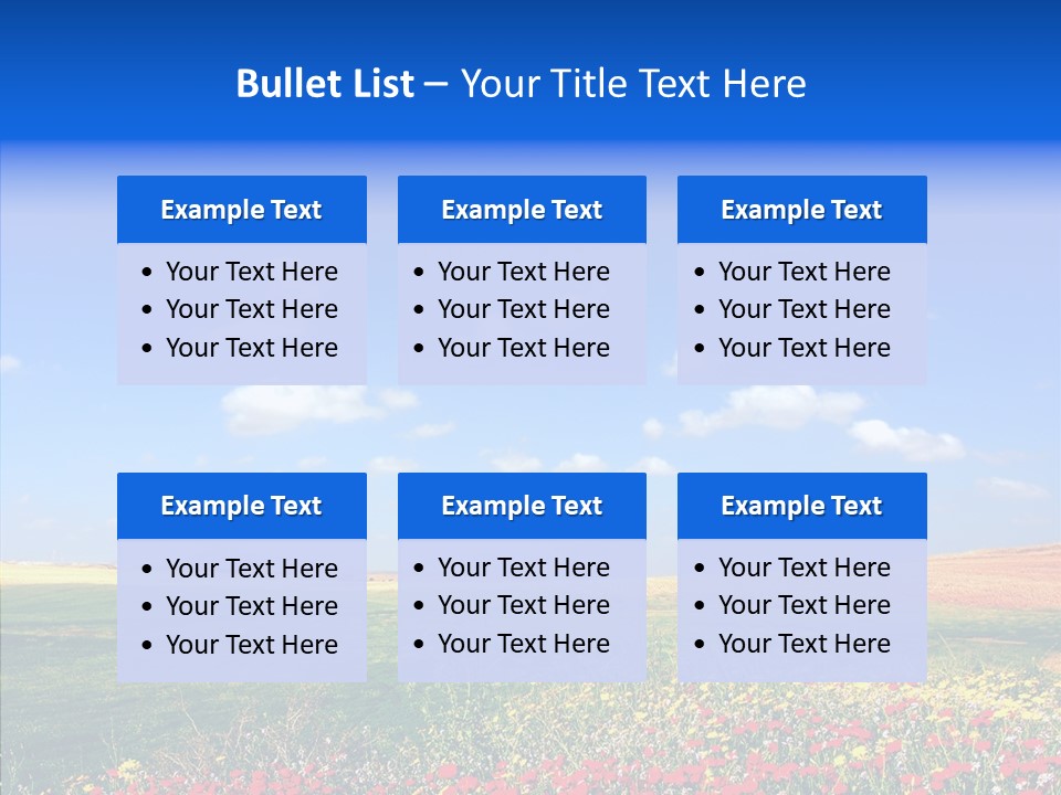 Poppy Spring Wheat PowerPoint Template