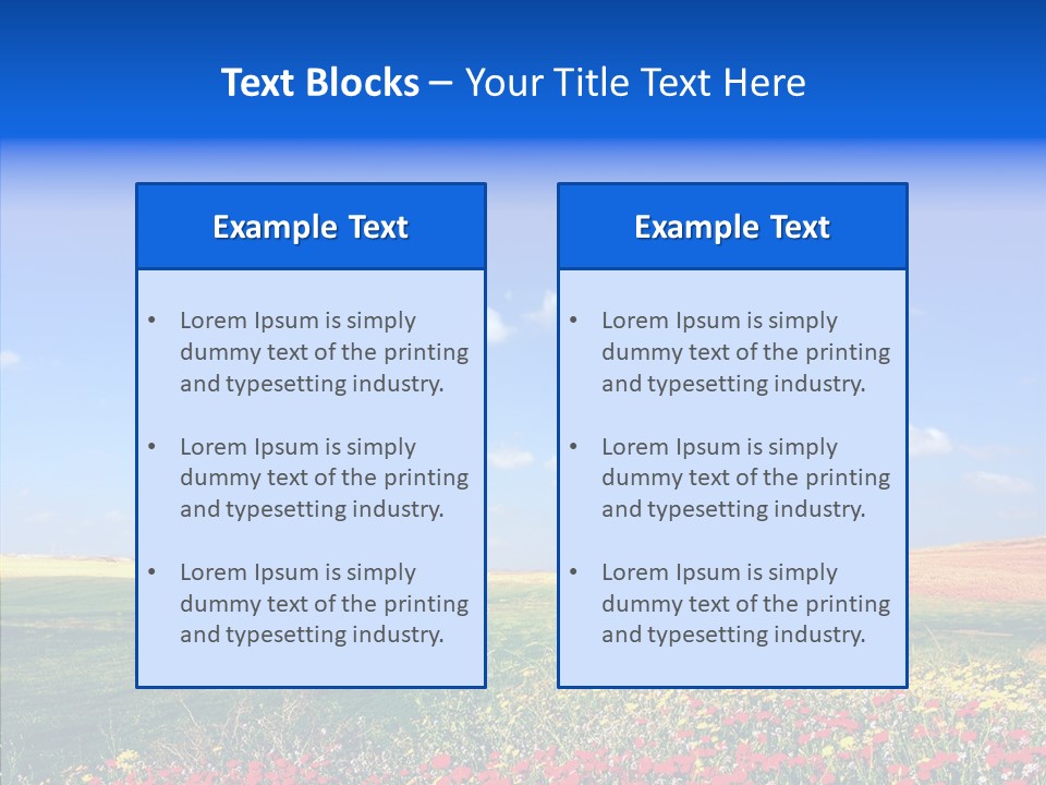 Poppy Spring Wheat PowerPoint Template