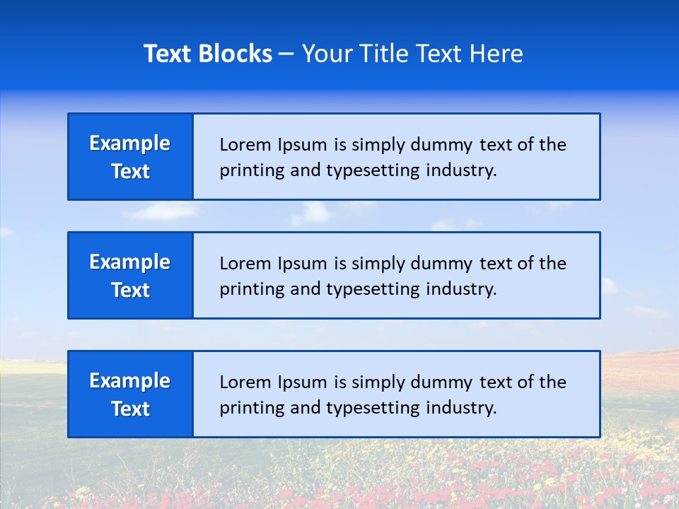 Poppy Spring Wheat PowerPoint Template