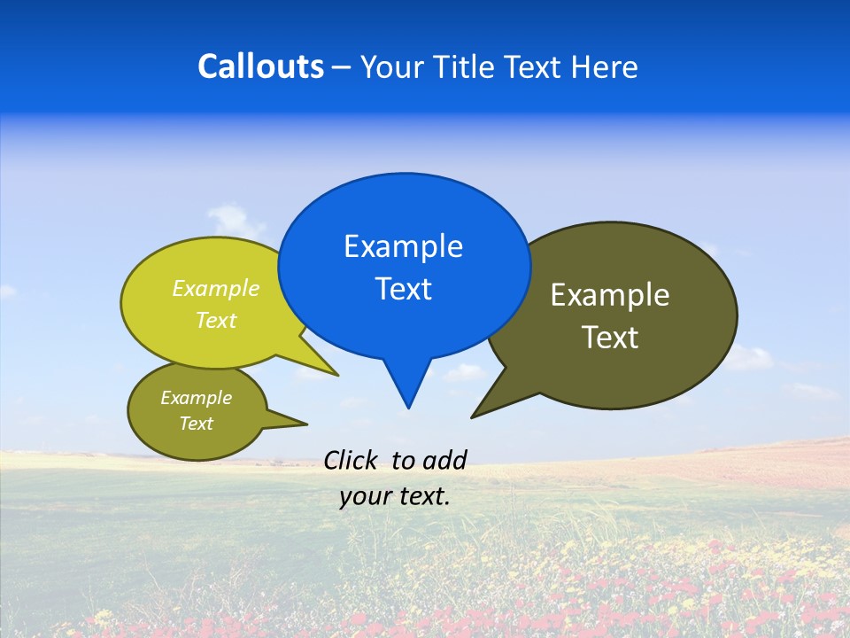 Poppy Spring Wheat PowerPoint Template