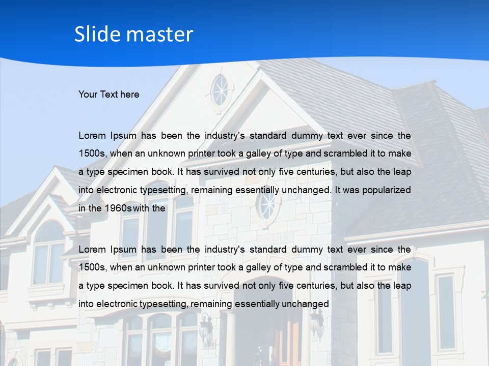 Blue Relocation Real-E Tate PowerPoint Template