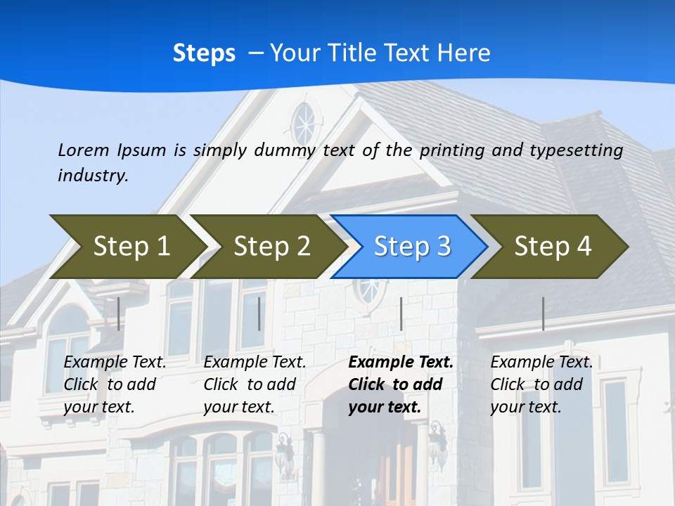 Blue Relocation Real-E Tate PowerPoint Template