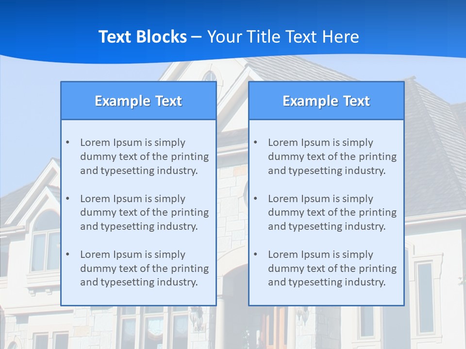 Blue Relocation Real-E Tate PowerPoint Template