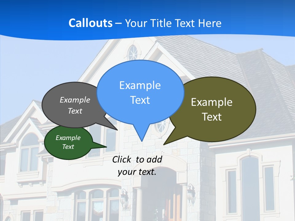 Blue Relocation Real-E Tate PowerPoint Template