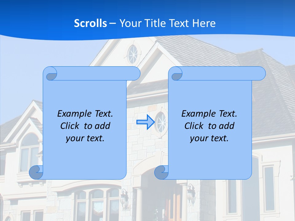 Blue Relocation Real-E Tate PowerPoint Template
