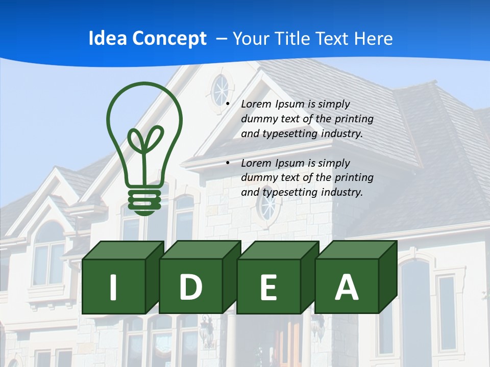 Blue Relocation Real-E Tate PowerPoint Template