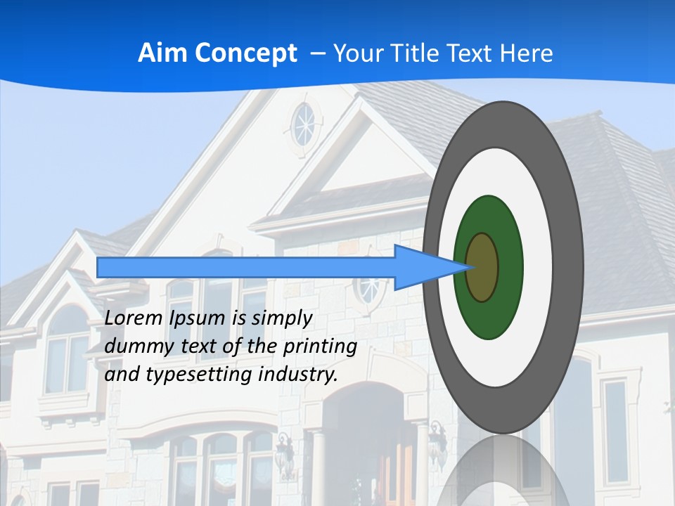 Blue Relocation Real-E Tate PowerPoint Template