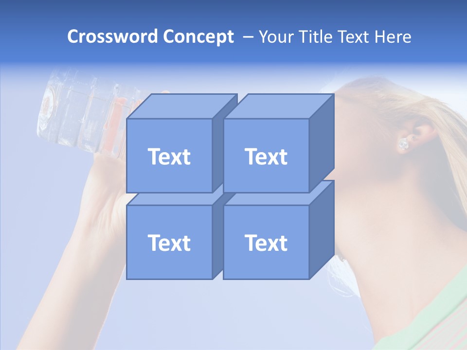 Women Hot Bottle PowerPoint Template