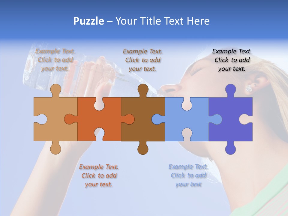 Women Hot Bottle PowerPoint Template