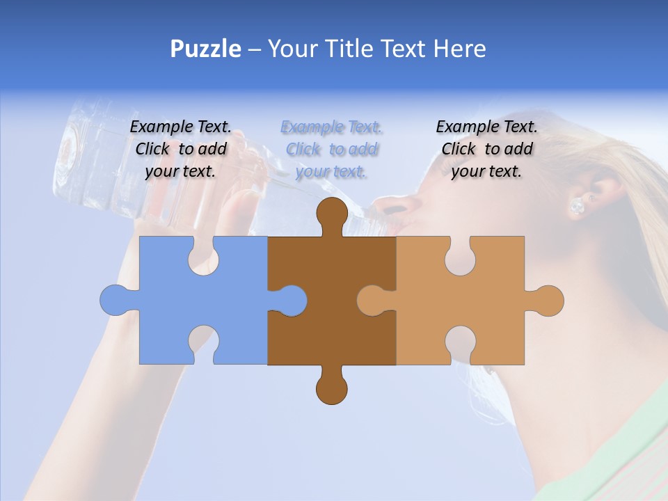 Women Hot Bottle PowerPoint Template