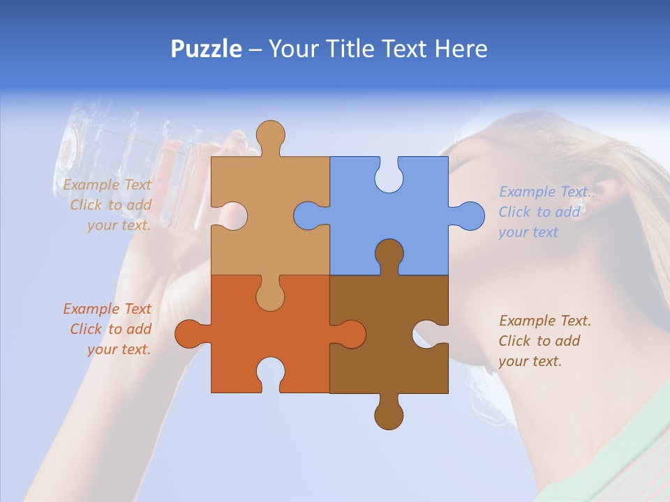 Women Hot Bottle PowerPoint Template