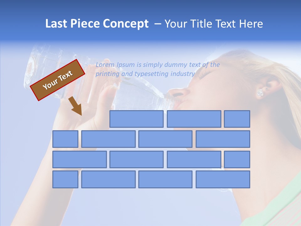 Women Hot Bottle PowerPoint Template