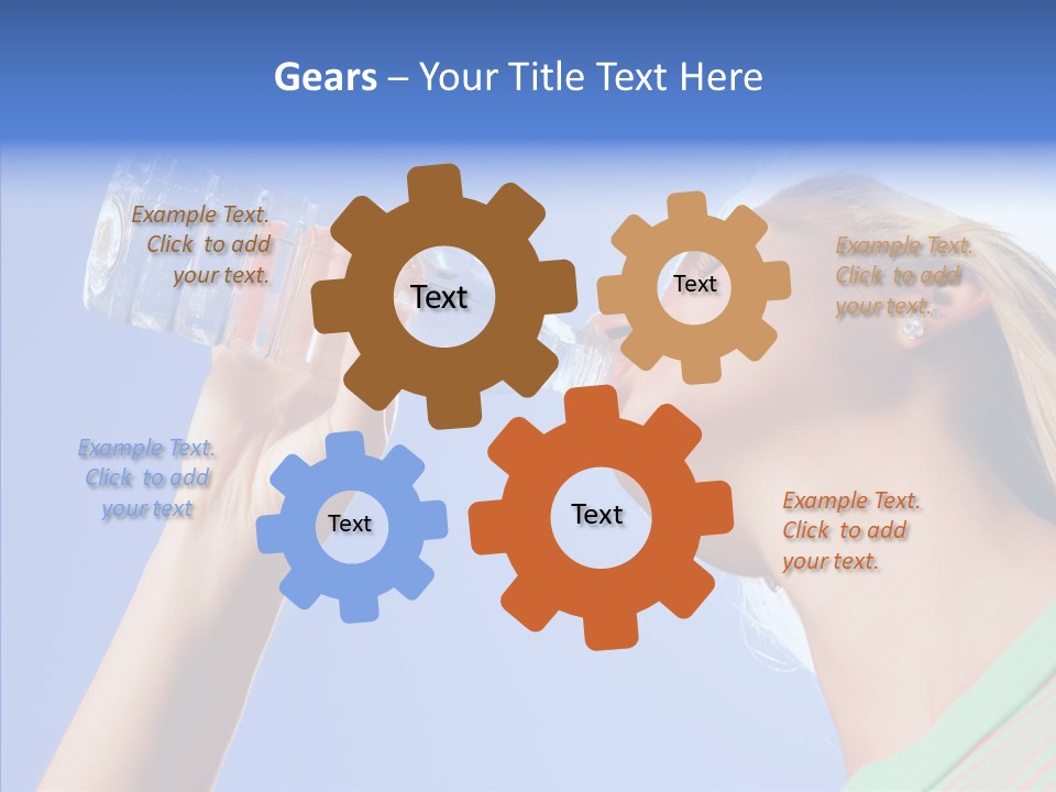 Women Hot Bottle PowerPoint Template