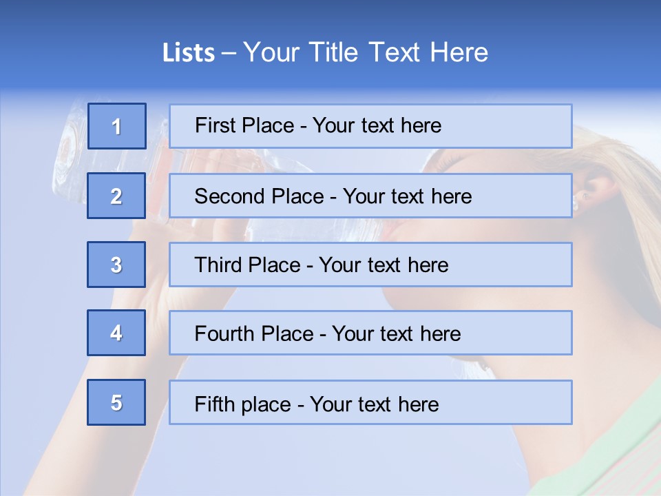 Women Hot Bottle PowerPoint Template
