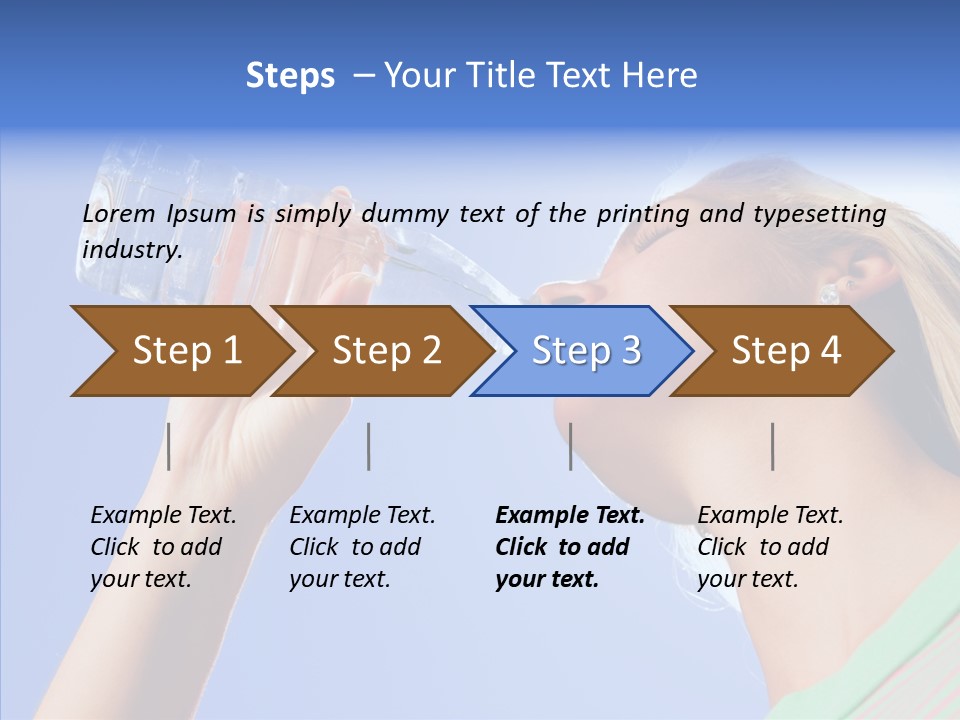 Women Hot Bottle PowerPoint Template
