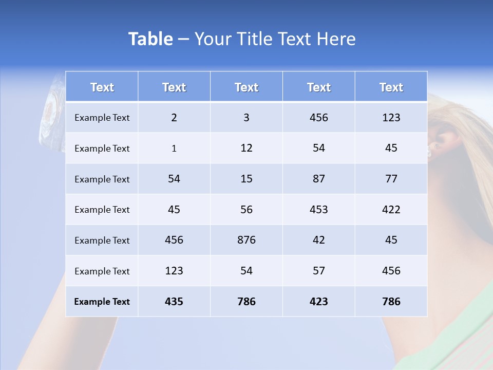 Women Hot Bottle PowerPoint Template