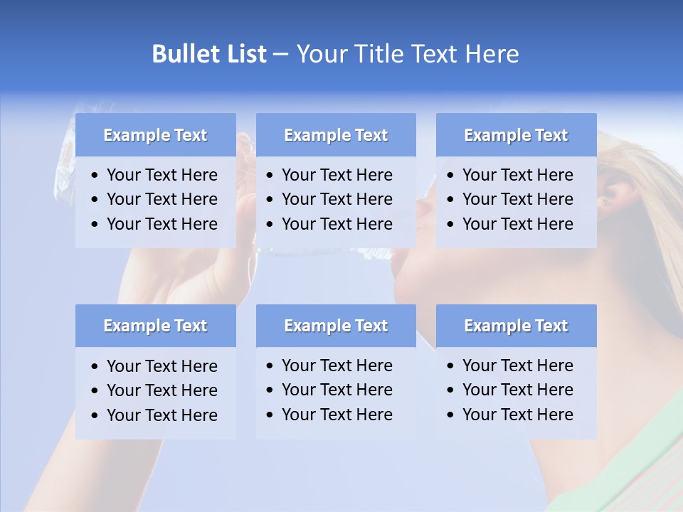 Women Hot Bottle PowerPoint Template