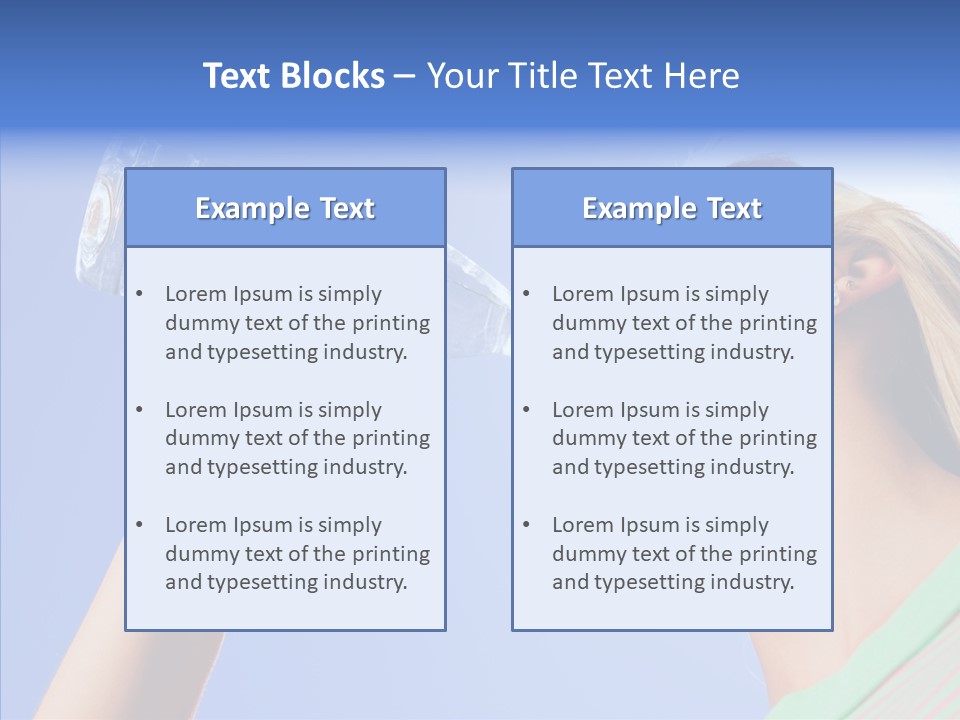 Women Hot Bottle PowerPoint Template