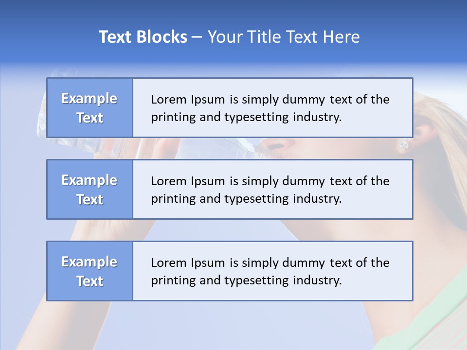 Women Hot Bottle PowerPoint Template