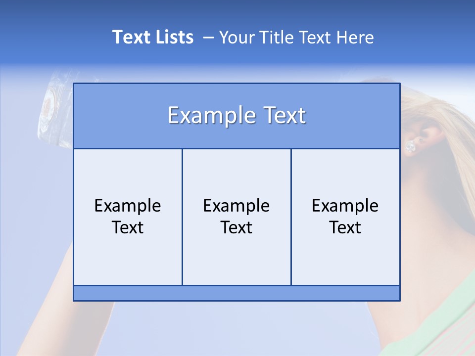 Women Hot Bottle PowerPoint Template