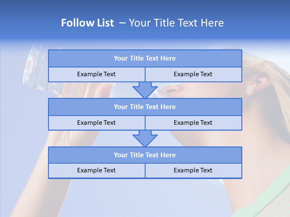 Women Hot Bottle PowerPoint Template