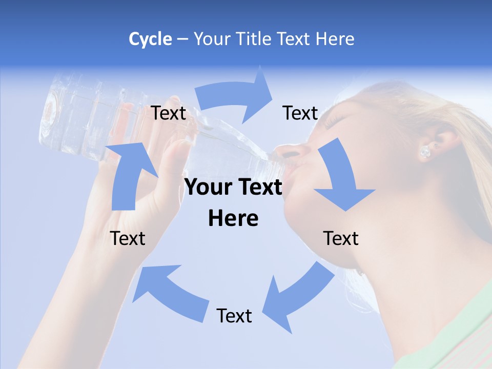 Women Hot Bottle PowerPoint Template