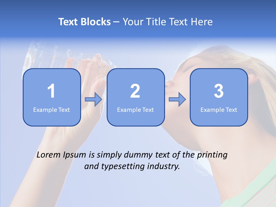 Women Hot Bottle PowerPoint Template