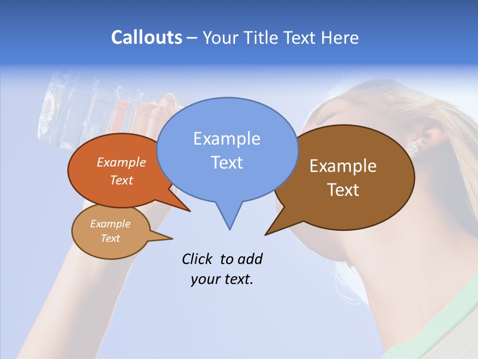 Women Hot Bottle PowerPoint Template