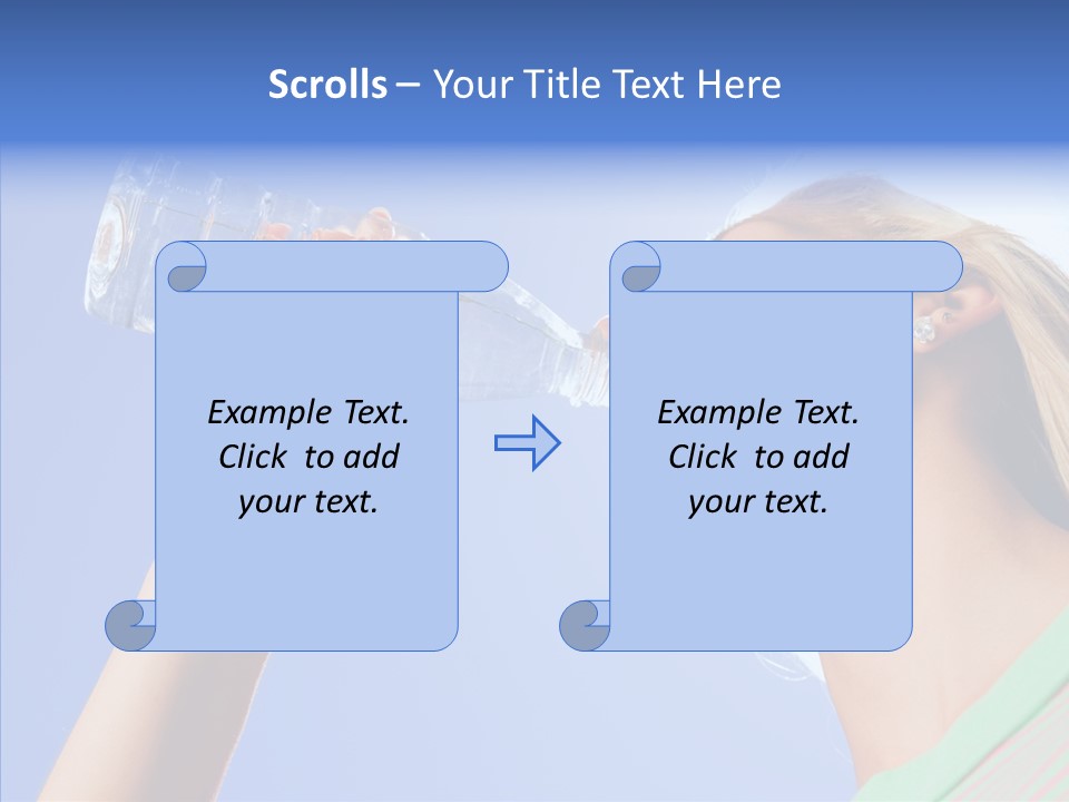 Women Hot Bottle PowerPoint Template
