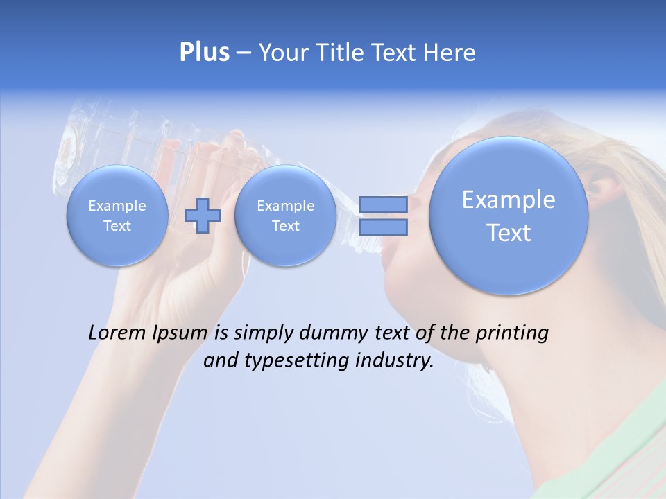 Women Hot Bottle PowerPoint Template