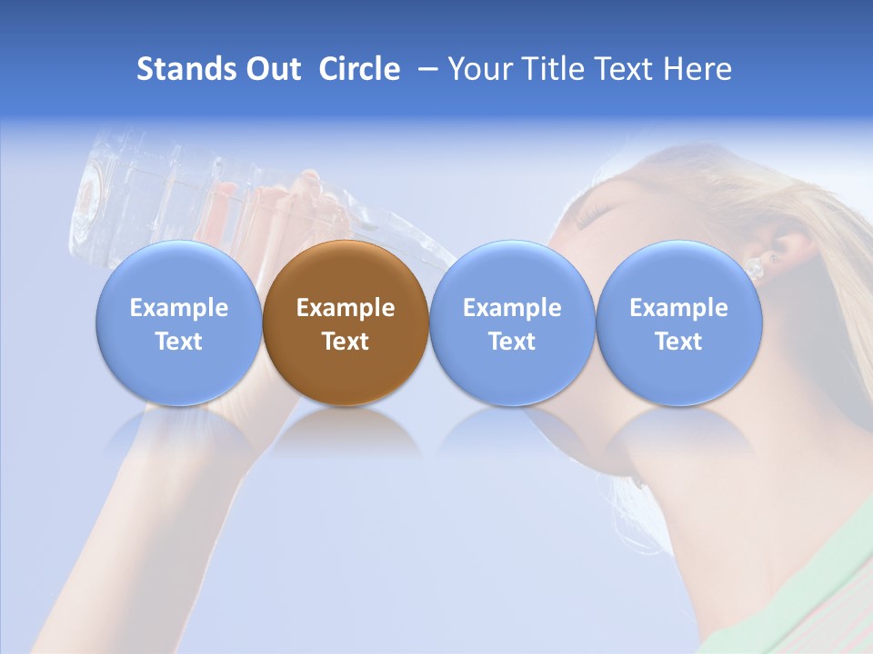 Women Hot Bottle PowerPoint Template