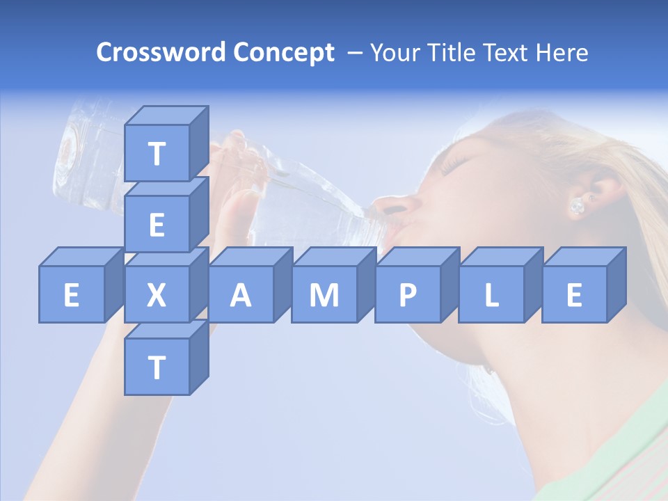 Women Hot Bottle PowerPoint Template