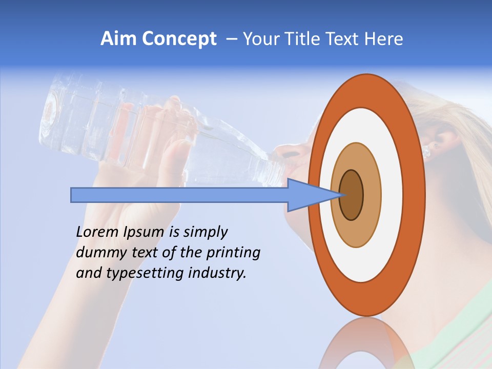 Women Hot Bottle PowerPoint Template