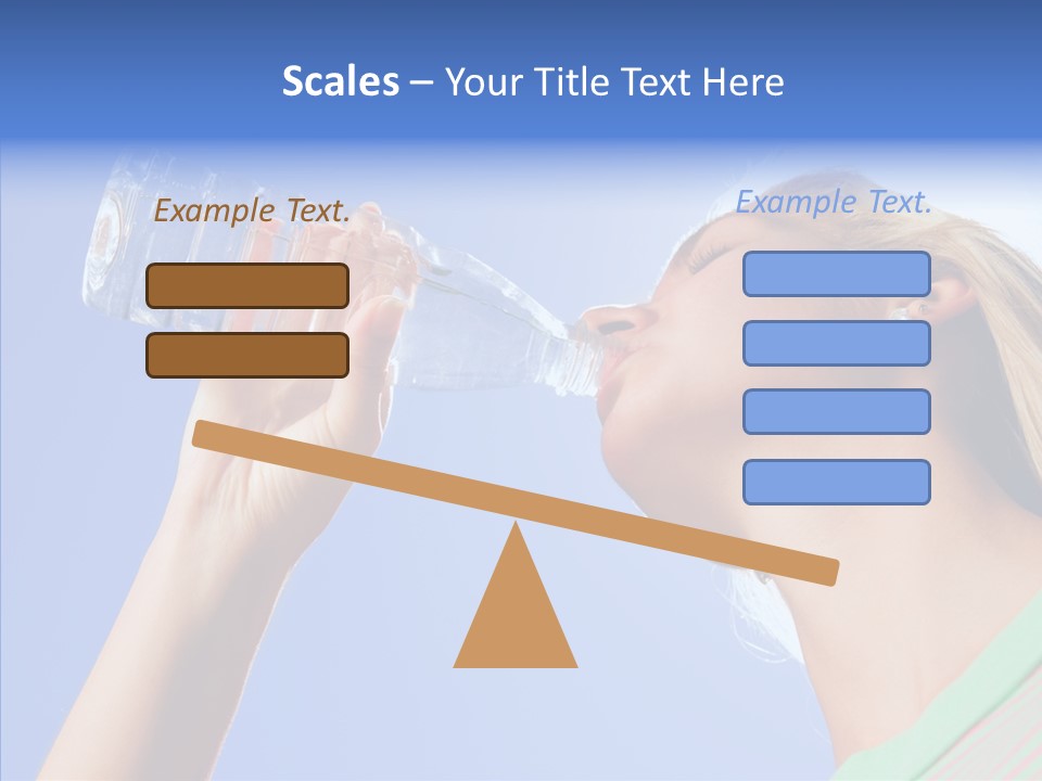 Women Hot Bottle PowerPoint Template