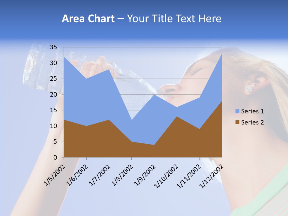 Women Hot Bottle PowerPoint Template