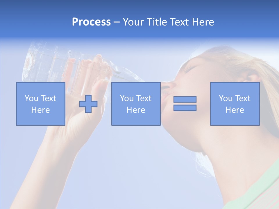 Women Hot Bottle PowerPoint Template