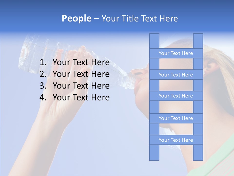 Women Hot Bottle PowerPoint Template