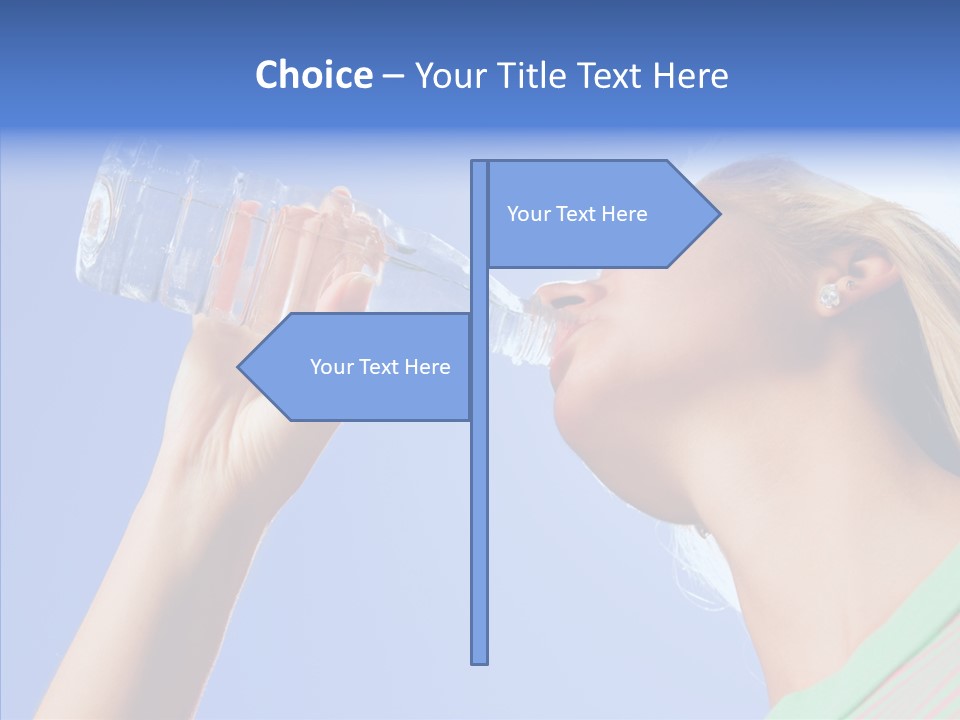 Women Hot Bottle PowerPoint Template