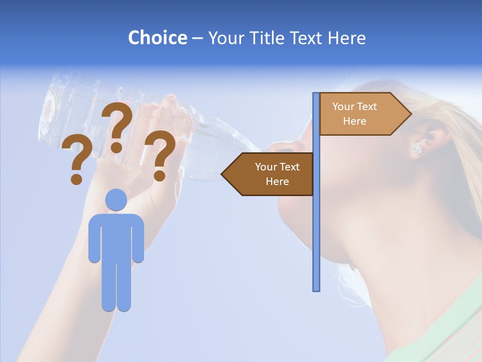 Women Hot Bottle PowerPoint Template